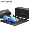 KINGSEVEN Retro Gothic Steampunk Sunglasses Polarized UV400 Men Women Fashion Vintage Eyewear Round Frame Fishing Male Glasses