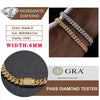 Fine Jewelry VVS1 D Color Moissanite Cuban Chain Bracelet For Men Luxury S925 Silver Bracelet For Men Hip Hop Jewelry