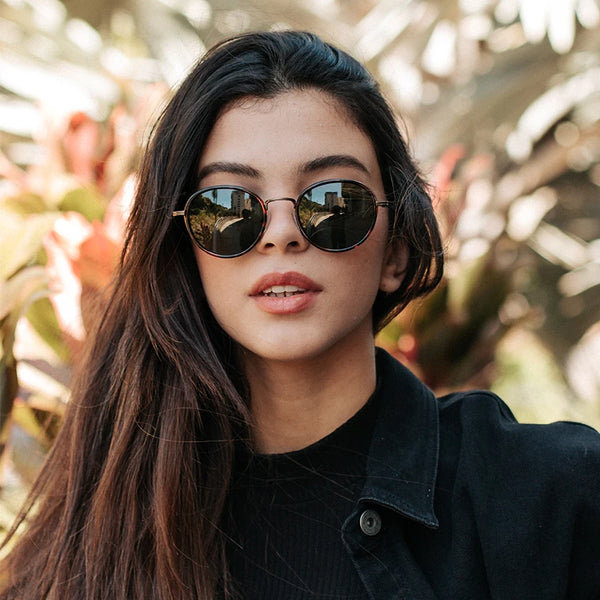 ZENOTTIC Steampunk Polarized Sunglasses For Men Vintage Round Mirror Sun Glasses for Women Shades UV400