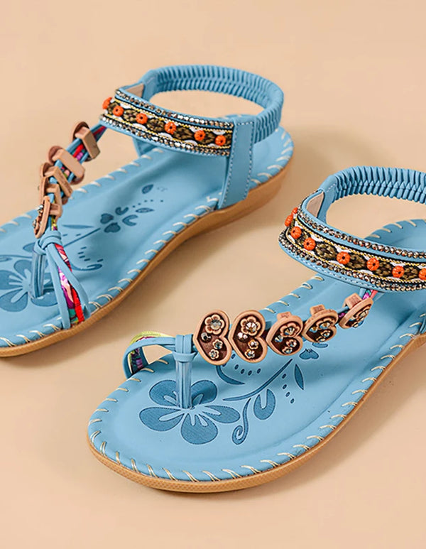Women's Sandals Bohemia Style Sandals Summer 2025 New Shoes For Woman Flip Flops Beach Summer Shoes Women Low Heels Footwear