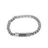 Custom Men's Name Bracelet Stainless Steel Classic Everyday Jewelry Personalized Text Men's Jewelry Gifts for Dad and Boyfriend