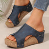 Women's Sandals Lightweight High Heels Sandals For Summer Shoes Women Wedges Heeled Slippers Summer Footwear Female Sandalias