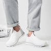 Men Slip On Shoes Summer Sport Running Black Shoes Outdoor Pure Color Sneakers Breathable Mesh Shoes