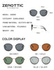 ZENOTTIC Steampunk Polarized Sunglasses For Men Vintage Round Mirror Sun Glasses for Women Shades UV400