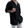 Long Sleeve Shirt set see through Fashion Suit Men'S Comfort Matching Suit Summer Suit Breathable shorts Sportswear Chemise 