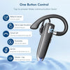 Bluetooth Headset Wireless Hands-Free Phone with Mic Hands-Free Earphones with 8 Hours Talk Time for Trucker Sports Riding