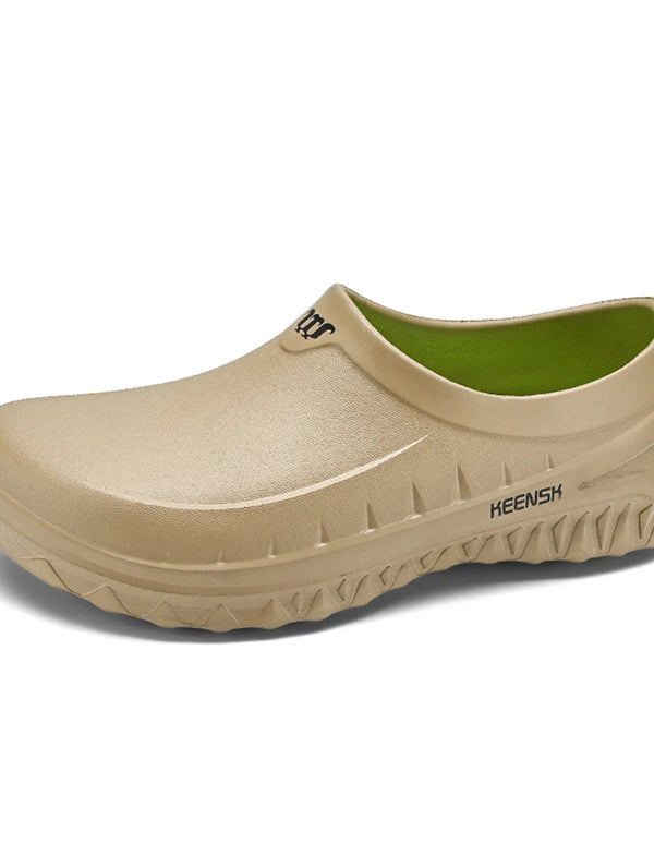 EVA Chef Shoes Lightweight Work Shoes Breathable Outdoor Safety Shoes Waterproof Comfortable Walking Shoes Oil-proof for Men