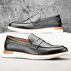 Men's Causal Loafers Shoes Faux Leather Loafers Wedding Dress Shoes Black
