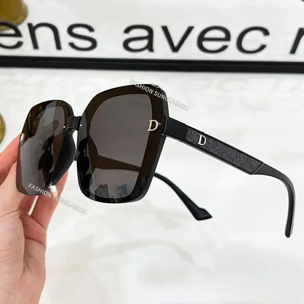 2025 New Square Fashion Designer Sunglasses Simple Polarized  Sun Glasses Trendy Eyewear for Accessory Luxury Lents De Sol Mujer