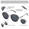 ZENOTTIC Steampunk Polarized Sunglasses For Men Vintage Round Mirror Sun Glasses for Women Shades UV400