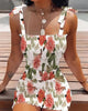 Women's summer camisole printed bow art one line collar strapless strapless waist tight commuting mini sleeveless dress
