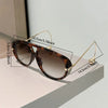 Oversized Pilot Sunglasses 2025 New in Fashion Double Bridge Gradient Shades Women Trendy Luxury Brand Design Sun Glasses UV400