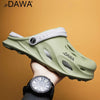 JP DAWA men's summer dual-use slippers, non slip lightweight hole shoes, sports and leisure beach fishing half sandals for men