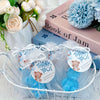 10/20 Sets Pink/Blue Bear Shaped Candles, with Thank You Card and Organza Bag, Suitable for Baby Shower, Gender Reveal Party ﻿